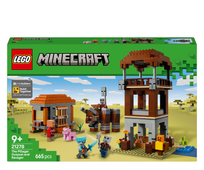 Klocki LEGO® LEGO Minecraft 21278 Kryjówka rozbójników i dewastatorów